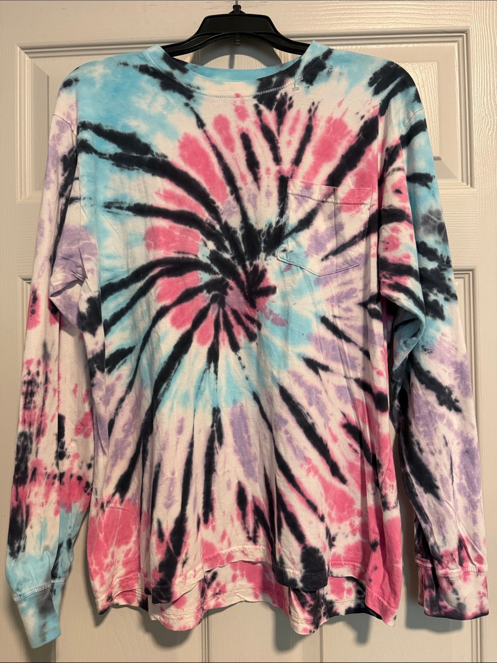 Southern Spirit Tie-Dye Tee in Light Blue and Pink